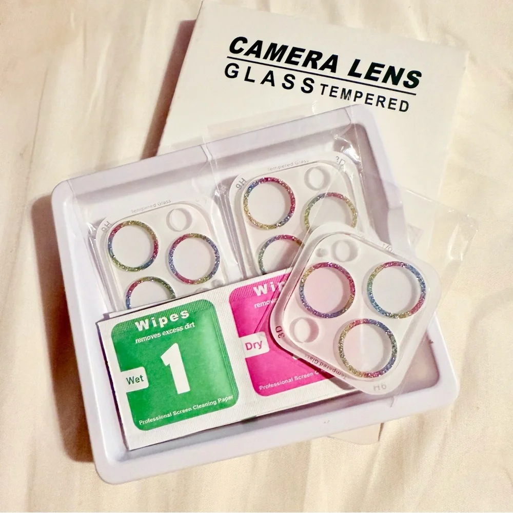 Brand New 3pack Colorful phone lenses for iPhone 15 pro/max